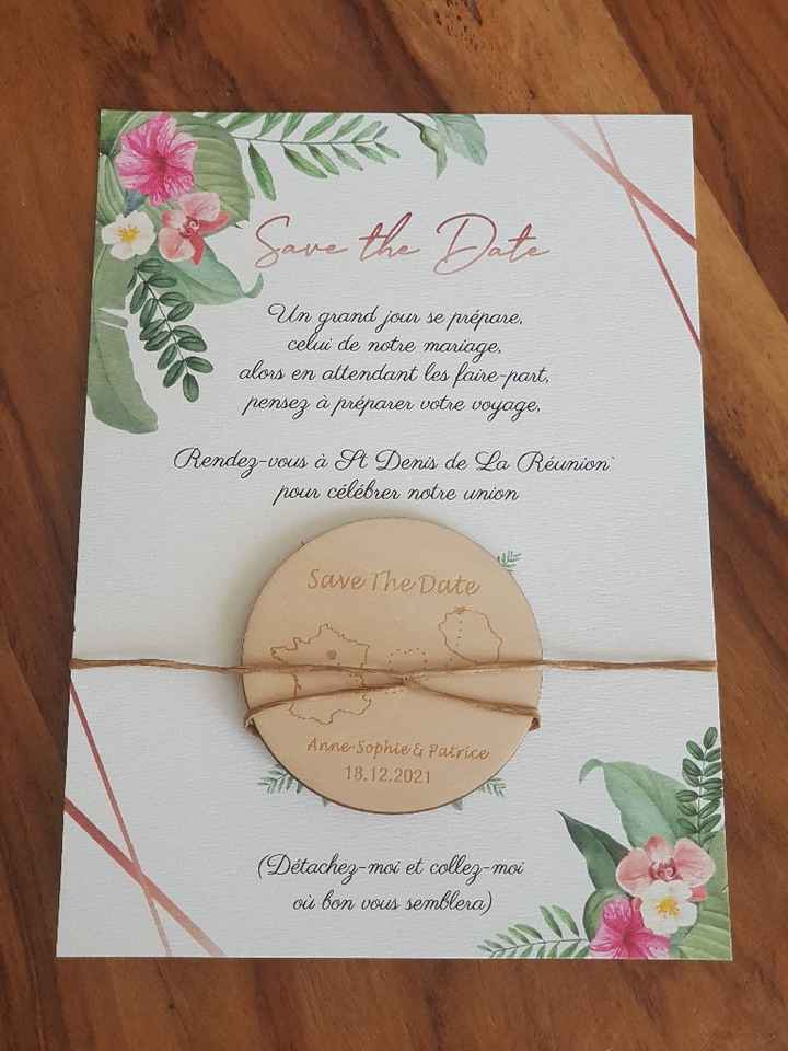Carte Save the Date avec magnet, besoin de conseils - 2