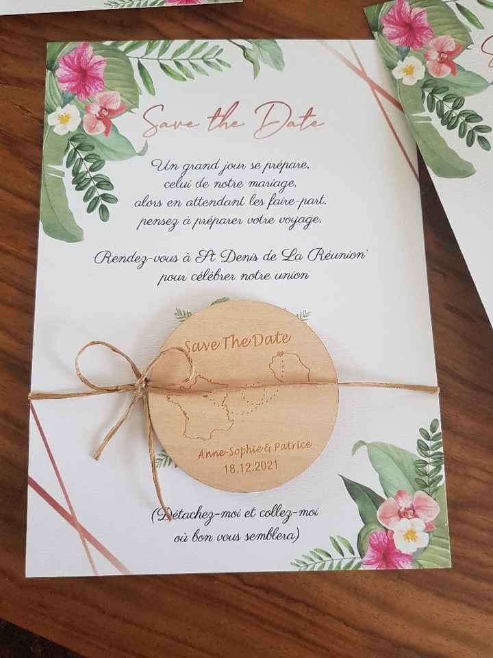 Carte Save the Date avec magnet, besoin de conseils - 1