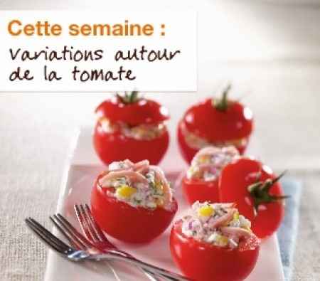 Petites tomates farcies au thon