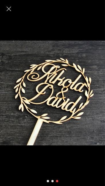 Cake topper - 2