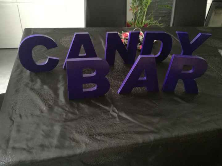 lettres candy bar