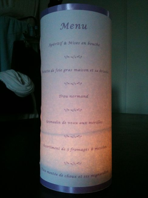 Mon menu photophore - 2