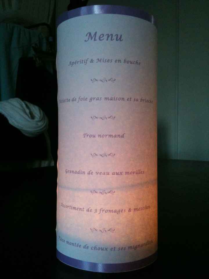 Mon menu photophore - 2