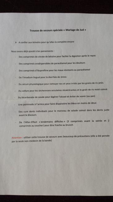 Cadeaux surprise fait par mes témoins - 2