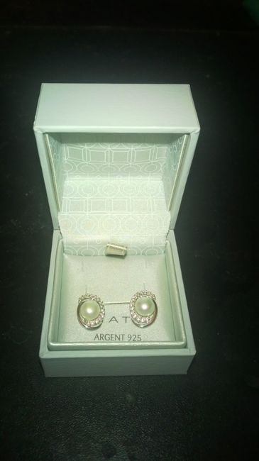 Les boucles d'oreille que je porterai le jour J