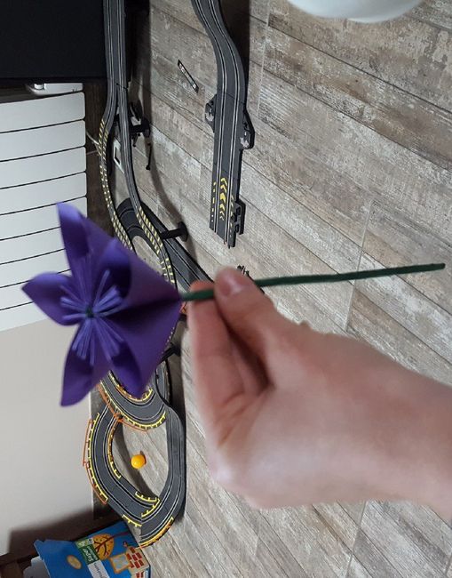 Besoin de vos conseils - bouquet de fleurs en origami - 1