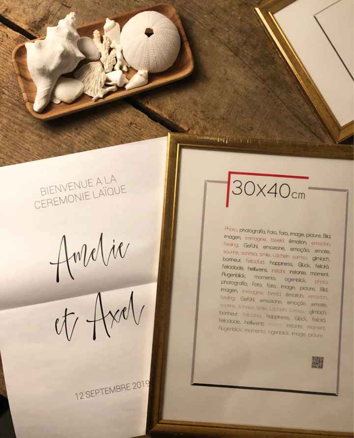 diy cadre Cérémonie Laïque - 2