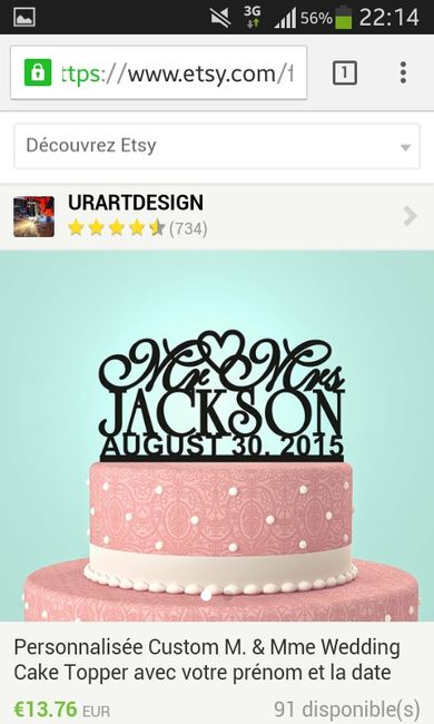 cake topper original 