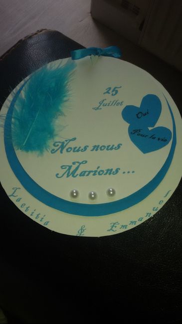 Mon faire part fait main... votre avis!!! - 2
