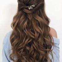Coiffure avec diadème plus voile - 1