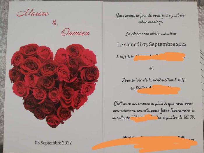 Mariage/baptême 1