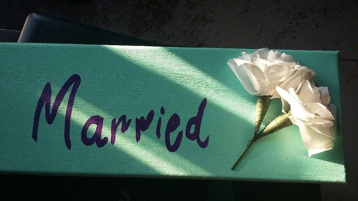 Panneau just married - 3