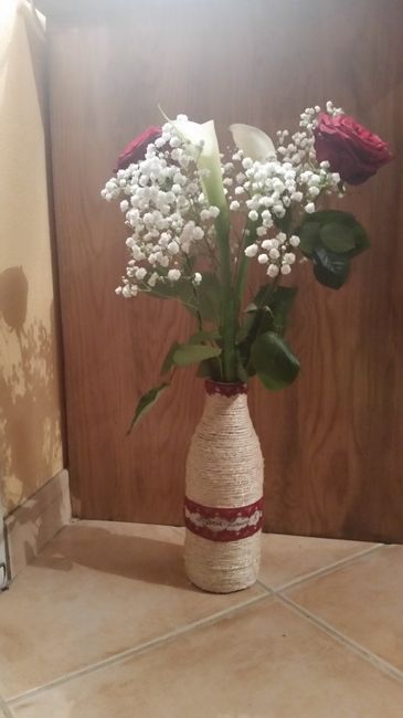 bouteille recyclée vase