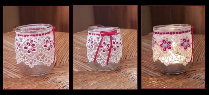 petit pot récupéré pour bougie