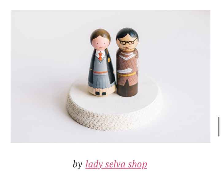 Figurine gâteau mariage thème Harry Potter - 3