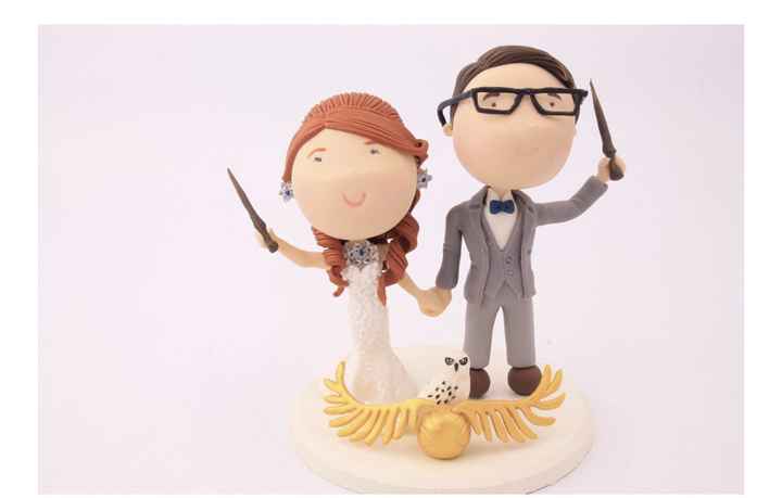 Figurine gâteau mariage thème Harry Potter - 4