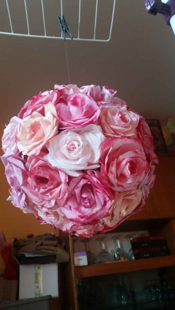 boule de roses diy