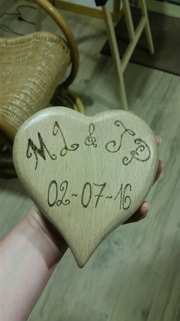 Notre boîte à alliances diy papa et moi! :) - 2