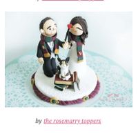 Figurine gâteau mariage thème Harry Potter - 1