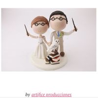 Figurine gâteau mariage thème Harry Potter - 2
