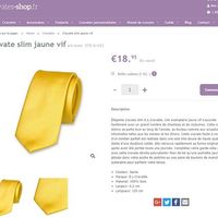 Cravate jaune