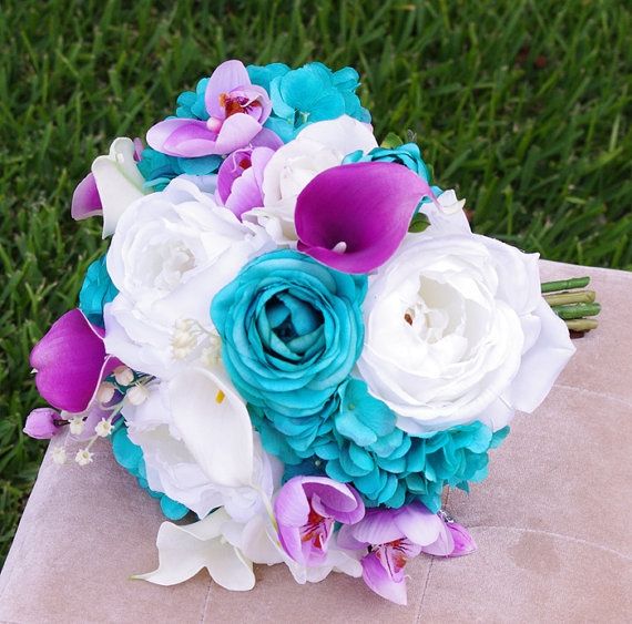 Bouquet bleu/turquoise - 3
