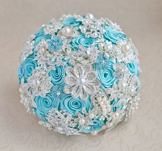 Bouquet bleu/turquoise - 5