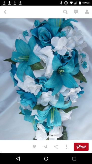 Bouquet bleu/turquoise - 6