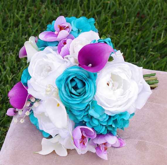 Bouquet bleu/turquoise - 3