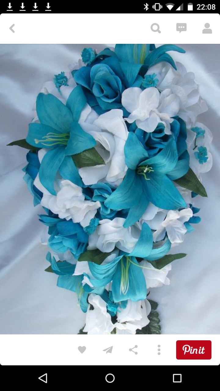 Bouquet bleu/turquoise - 6