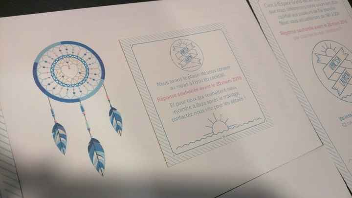 Envellope et carton repas