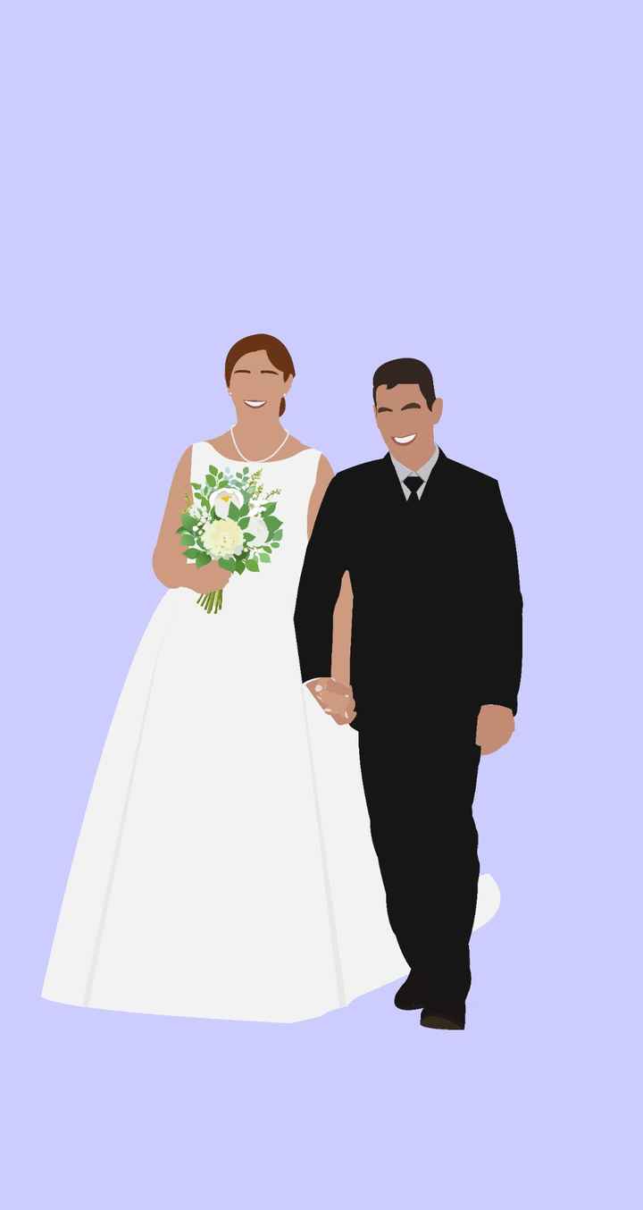Illustration à partir d'une photo de notre mariage - 1