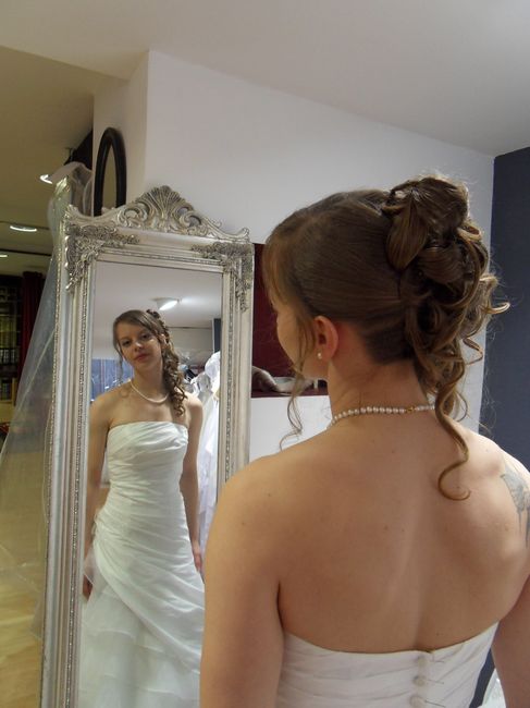 Essayage coiffure et robe