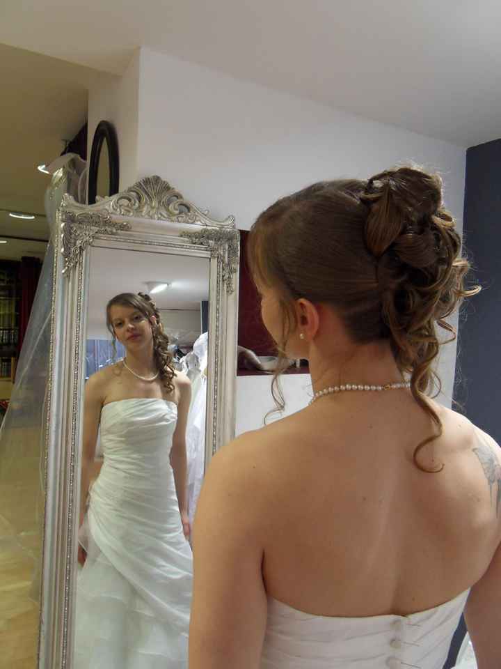 Essayage coiffure et robe