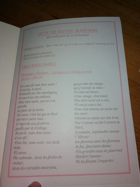 Hier grosse journée aujourd hui prise de tête livret de messe - 2