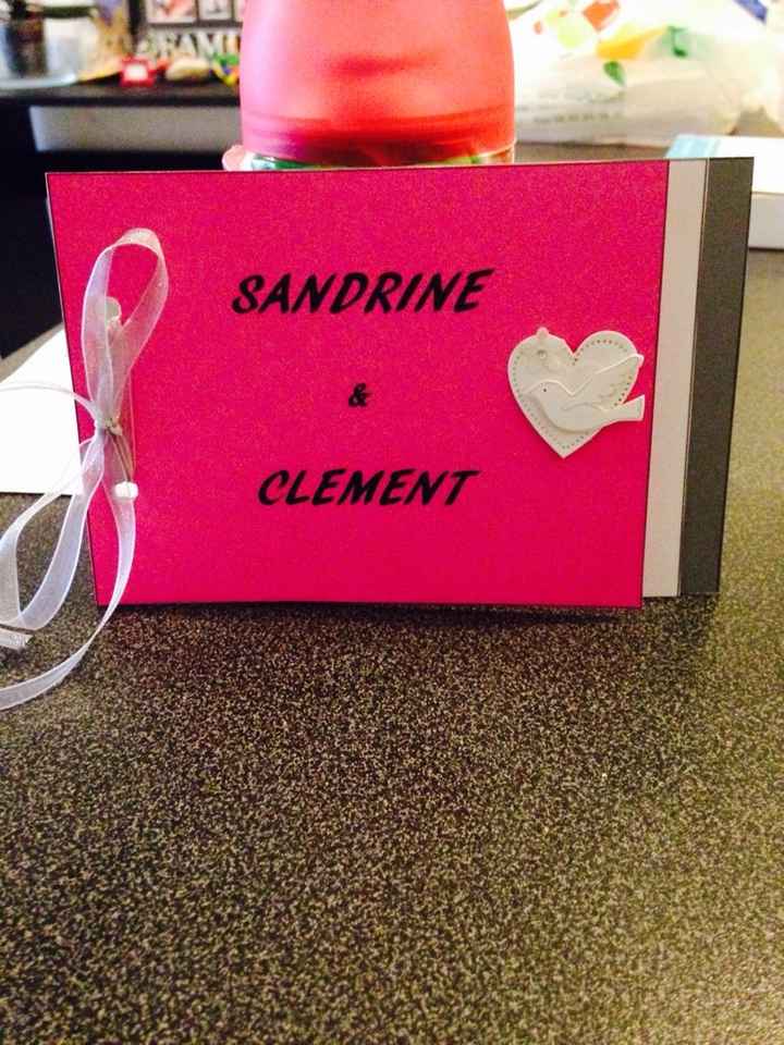 Faire part de mariage fait main - 1