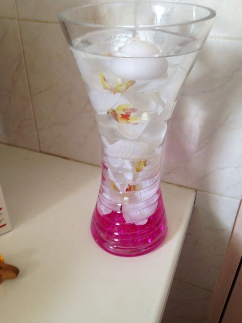 Mes essais centre de table - 2