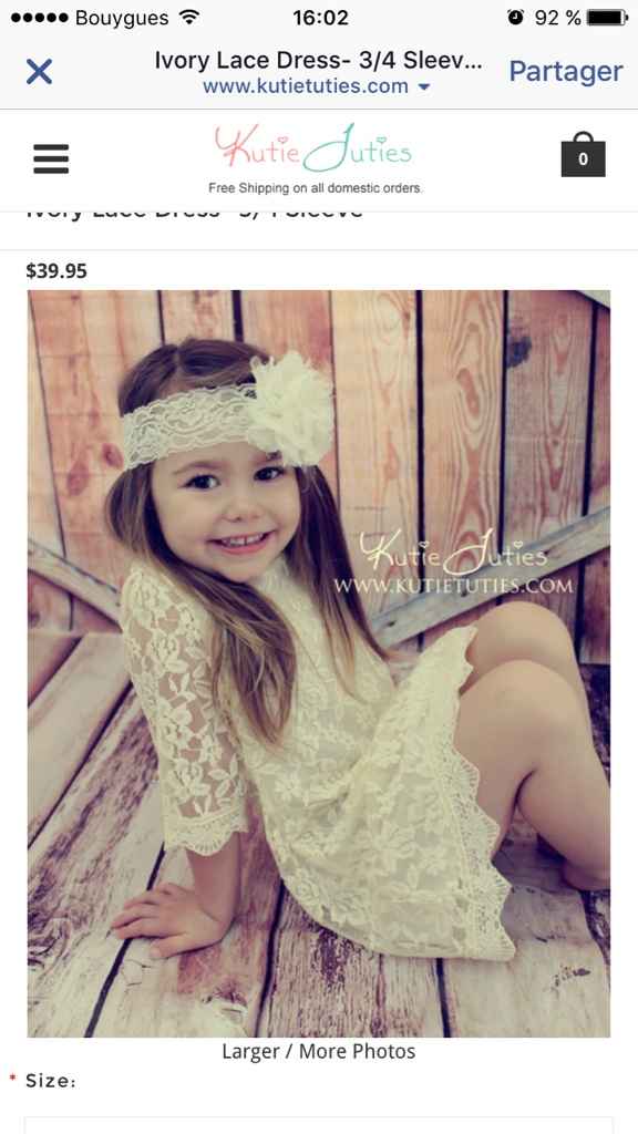 Robe pour petites filles en dentelle ?? - 2