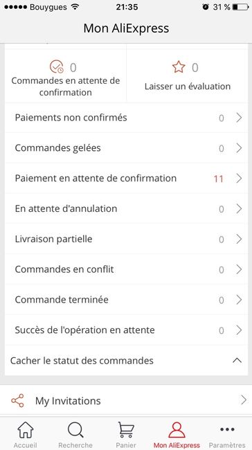 Premier achat aliexpress - 1