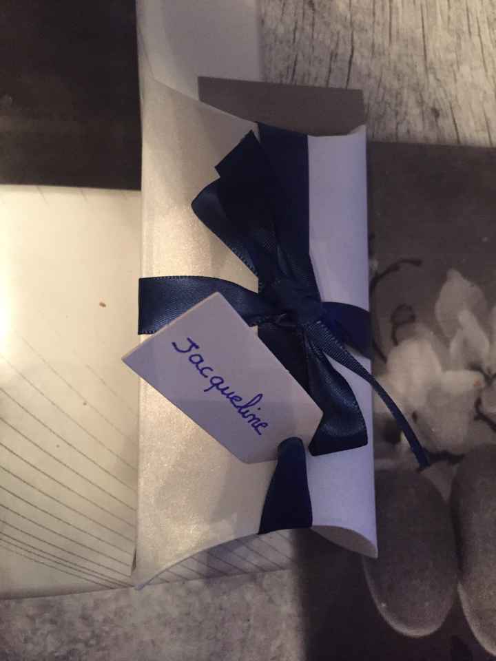 Contenant pour chocolat et porte nom - 1