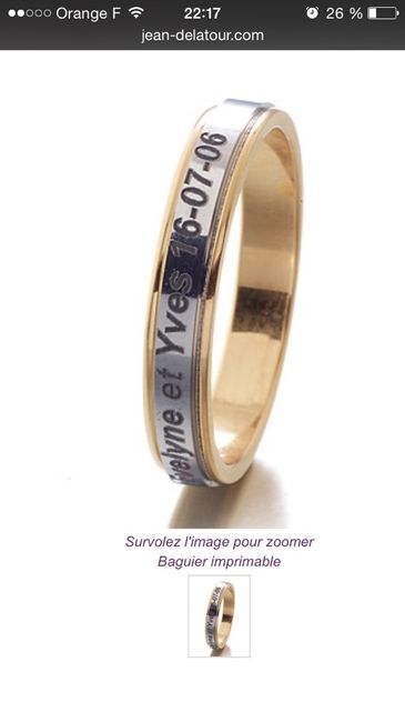 Association bague de fiancaille + alliance  - 1