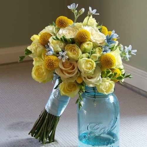 Bouquet mariée jaune
