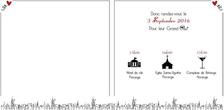 Faire-part (projet 2) - Pages 2-3