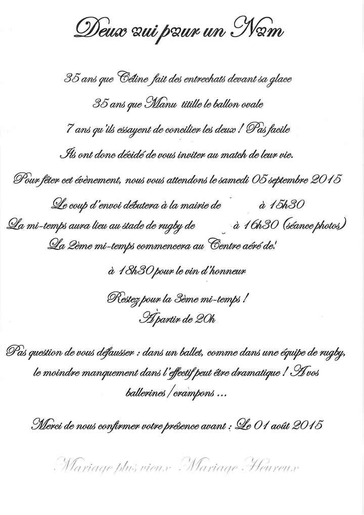 Projet Texte faire part V1