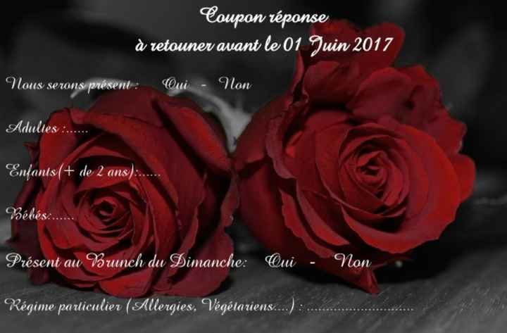 Coupon réponse repas + brunch