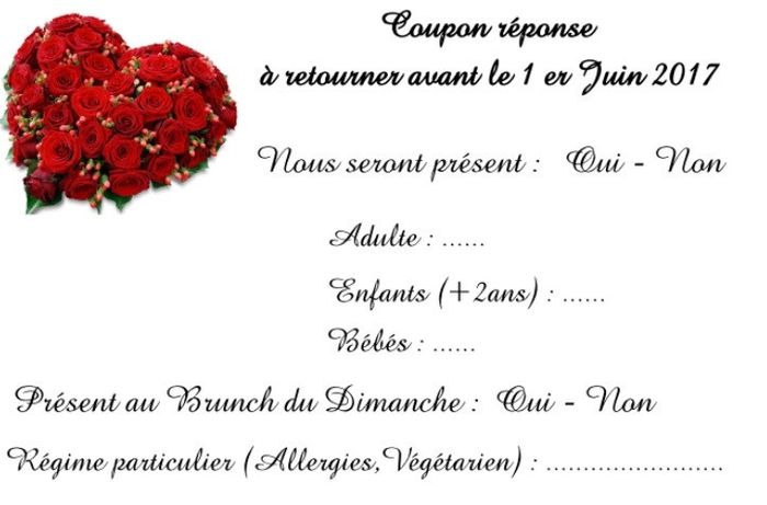 coupon reponse