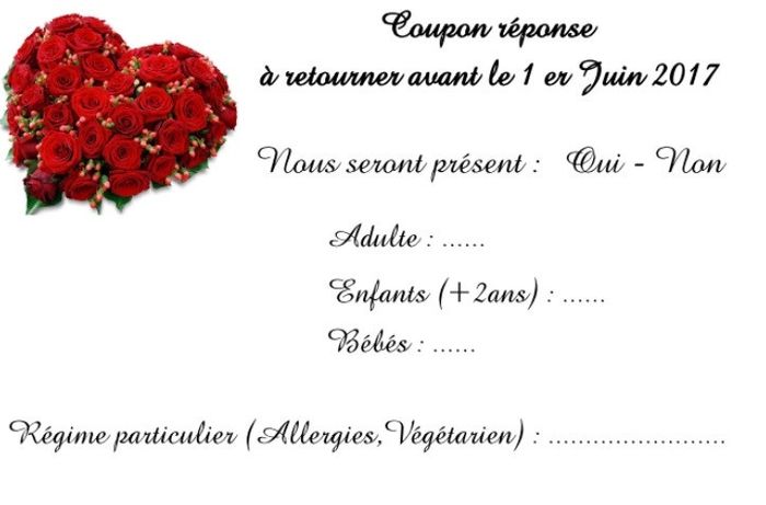 coupon reponse