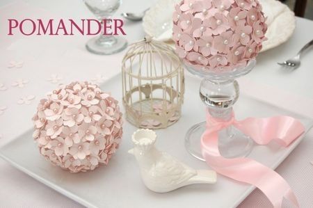 mes boules de fleurs papier