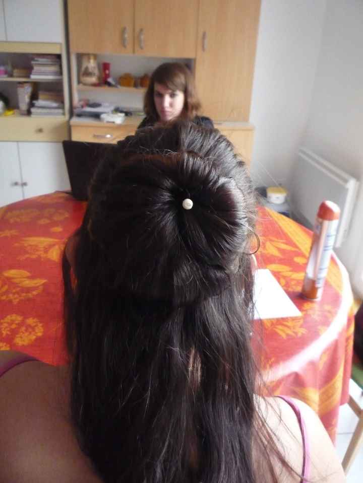 premier essayage de coiffure