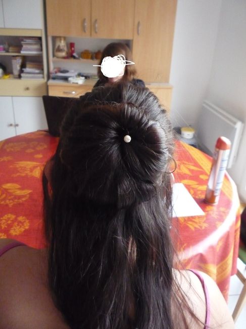 premier essayage de coiffure
